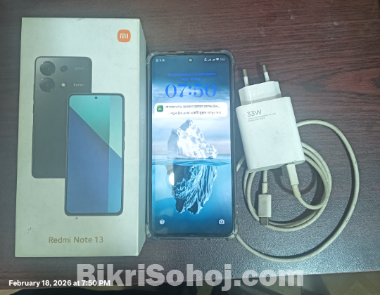 Redmi note 13  4g    8/256